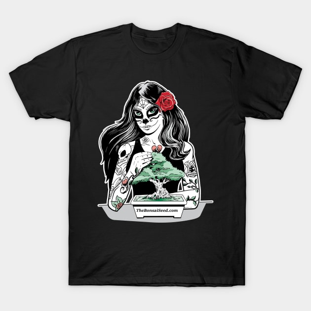 Bonsai Day of the Dead Girl T-Shirt by ClassicMovieRev